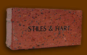 Samples of Stiles and Hart Engraved Brick